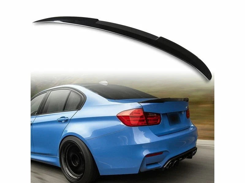 BMW F30 F80 M3 4D Carbon Fiber Look ABS Boot Spoiler (2012-2019)