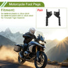 BMW R1250GS LC Motorcycle Foot Pegs / 1 pair / Footrest Black (2013–2019)