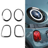 Mini Cooper F55 F56 F57 Real Carbon Fiber Headlight Taillight Trim Ring Kit