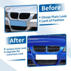 BMW 325i E90 Matte Black Front Hood Bumper Grille (2005-2013)