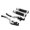 Daytona 675 R Silver Extendable Brake Clutch Levers & Handlebar Grips