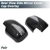 Lexus RX330 RX350 Rearview Mirror Cover Overlay 2 x Black Carbon Fiber (2003)