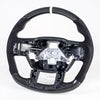 Ford F150 F250 F350 F450 Steering Wheel Carbon Flat Bottom Suede (15-22)