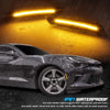Chevrolet Camaro 4 x LED Bumper Side Marker Lights Smoked (2016-2021)