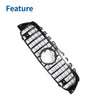 Mercedes-Benz Front Upper Bumper Grille (No Hole, Black)
