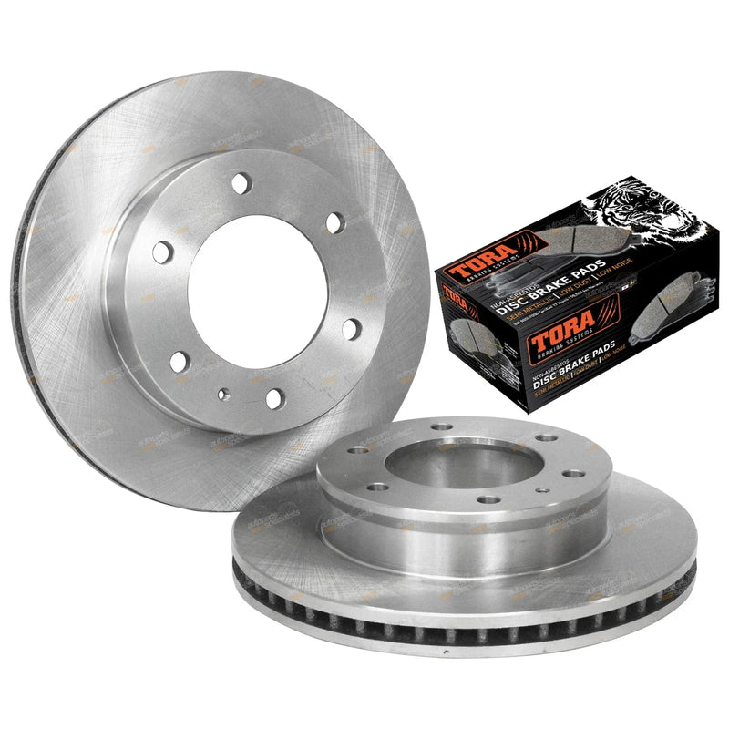 Ford Ranger PJ PK Front Disc Rotors + Pads Kit (2006 - 2011)