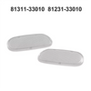 Toyota Prado LC120 LC100 Car Door Lamp Covers (2002-2009)