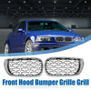 BMW 3 Series E46 (2002 - 2005) Silver Tone 1 x Pair Front Grille