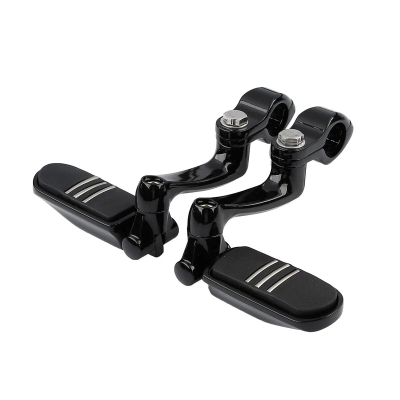 Harley Touring 1-1/4 in Highway Engine Guard 360 Adjustable Footpegs
