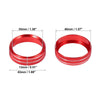 Ford F150 XLT (2015-2019) Red 4pcs Air Conditioner Knob Ring Covers
