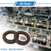 Oil Seal 2 x 45x72x12mm Rotary Shaft Seal FKM Rubber Brown