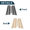 Honda Accord (2008-2012) Carbon Fiber 6 Pcs Door Pillar Window Trim