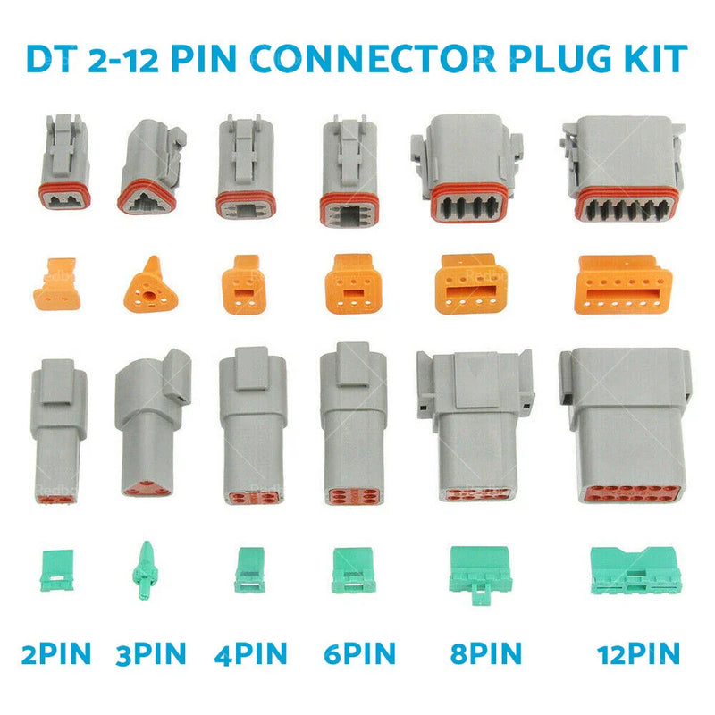 750PCS Deutsch DT Connector Kit 2/3/4/6/8/12 Pin Male Female Connectors