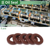 Oil Seal / 22x40x7mm / Seal Ring Rotary Shaft Seal FKM Rubber Brown 5 Pcs