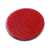 Red Carbon Fiber Car Cup Holder Pads Non-Slip Mat Universal