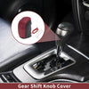 Hyundai Sonata 2011-2014 Black Red Faux Leather Gear Shift Knob Cover