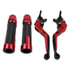 BMW F900 F900R Red Extendable Brake Clutch Levers & Grips (2020-2023)