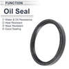Oil Seal 5 Pcs 90x105x12mm Black Nitrile Rubber Seal Ring Rotary Shaft