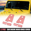 Jeep Wrangler 2-Door / 4-Door 2 x Engine Hood Hinge Covers (2007-2018)