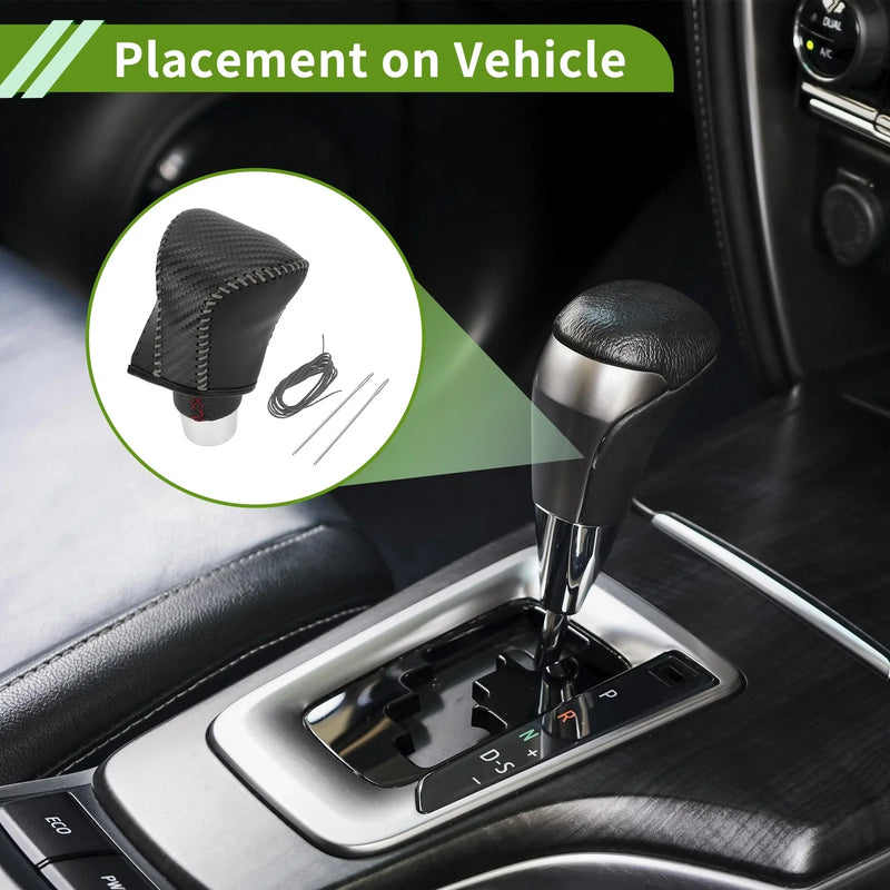 Lexus ES300h 2018-2023 Black Carbon Fiber Car Gear Shift Knob Cover