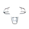 Toyota Corolla (2019-2022) Matte Silver 3 x Steering Wheel Frame Cover Trim