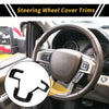 Ford F-150 (2015-2020) Carbon Fiber Black Steering Wheel Cover Trim