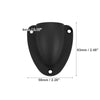 Pair 2.48x2.28 Marine Transducer Cover Clam Shell Vent Wire Cover Black