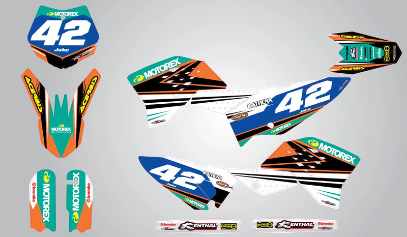 KTM SX Full Sticker Kit 2007-2010 Custom Graphics