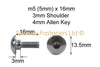 Aprilia RS 50 125 250 RSV1000 10x Fairing Bolts Stainless m5 +3mm Shoulder