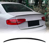 Audi A4 S4 B8 Gloss Black Rear Boot Spoiler Lip (2009-2016)