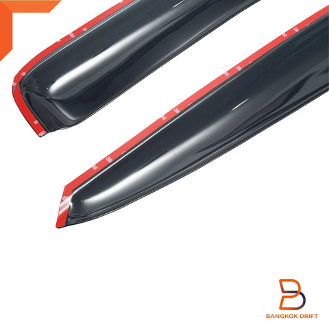 Nissan Navara D21 Front Door Rain Wind Deflector Weather Shield (1997-2001)