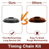 Chevy SBC Polished Aluminum Timing Chain Cover Kit With Gaskets And Bolts