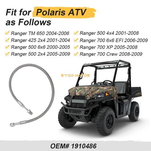 Polaris Ranger 425 / 500 / 700 TM Front Brake Master Cylinder Hose