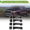 Dodge Ram 1500 (2019-2024) Carbon Fiber Black Exterior Door Handle Cover Trim