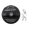 Jeep Wrangler Black Locking Gas Fuel Cap (2007-2018)