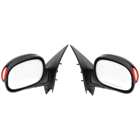 Mirrors Set of 2 For 2001-2003 Ford F-150 Crew Cab Manual