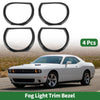 Dodge Challenger (2015-2024) ABS Black 4x Headlight Trim Bezel