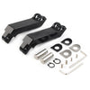 Harley Sportster Softail Road King Black Cut Male Mount Foot Peg Extensions (2004-2023)