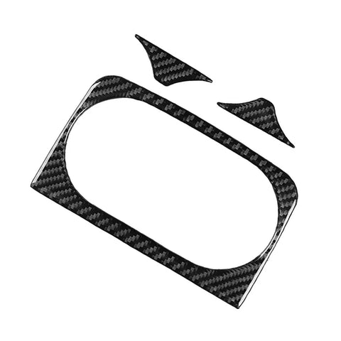 Ford Ranger 2015-2022 Carbon Fiber Black Rear Water Cup Holder Cover