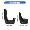 Honda CR-V (2017-2019) with Screws Black Front Rear Mudguards Fender Set