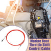 2 x 500cm 16FT Marine Throttle Control Cable Red with Fastening Head