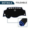 Toyota Vellfire (2008-2015) - Black Blue 1 Set Dashboard Cover Mat