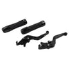 Kawasaki ZX636R Black Extendable Brake Clutch Levers Grips Set (2003-2006)