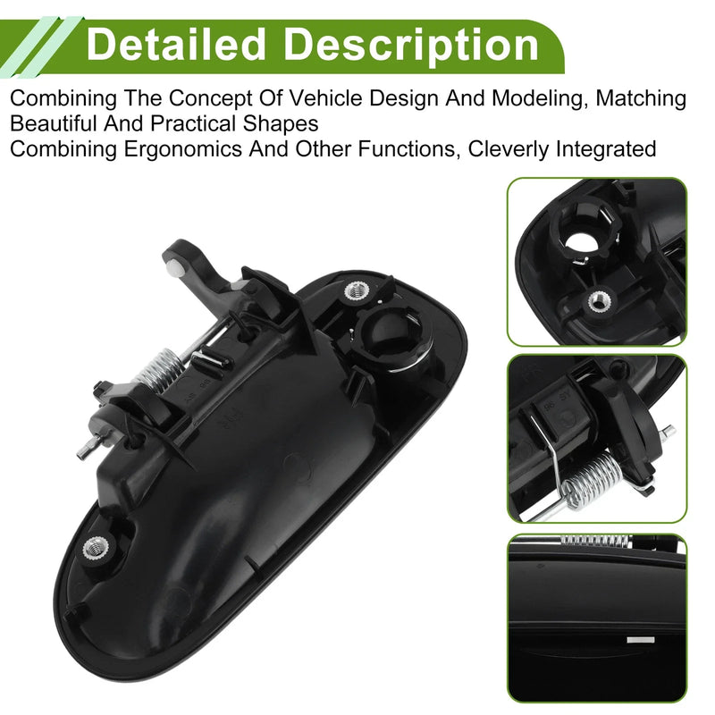 Honda Civic Black Front Right Exterior Door Handle (1996-2000)
