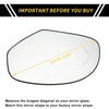 GMC Sierra 2500 Heated Left Mirror Glass Replacement