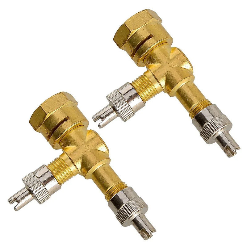 Motorcycles & Cars TPMS Valve Tee Adapter 3-Way Pure Copper