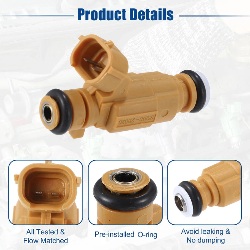 Kia Rio III UB 1.4L CVVT 4 x Fuel Injector Nozzle (2011-2018)