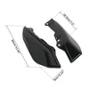 Harley Touring Road Street Glide Black Mid-Frame Air Deflectors (2009-2023)
