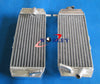 Yamaha YZF250 YZ250F Aluminum Radiator & Red Silicone Hose (2007-2009)