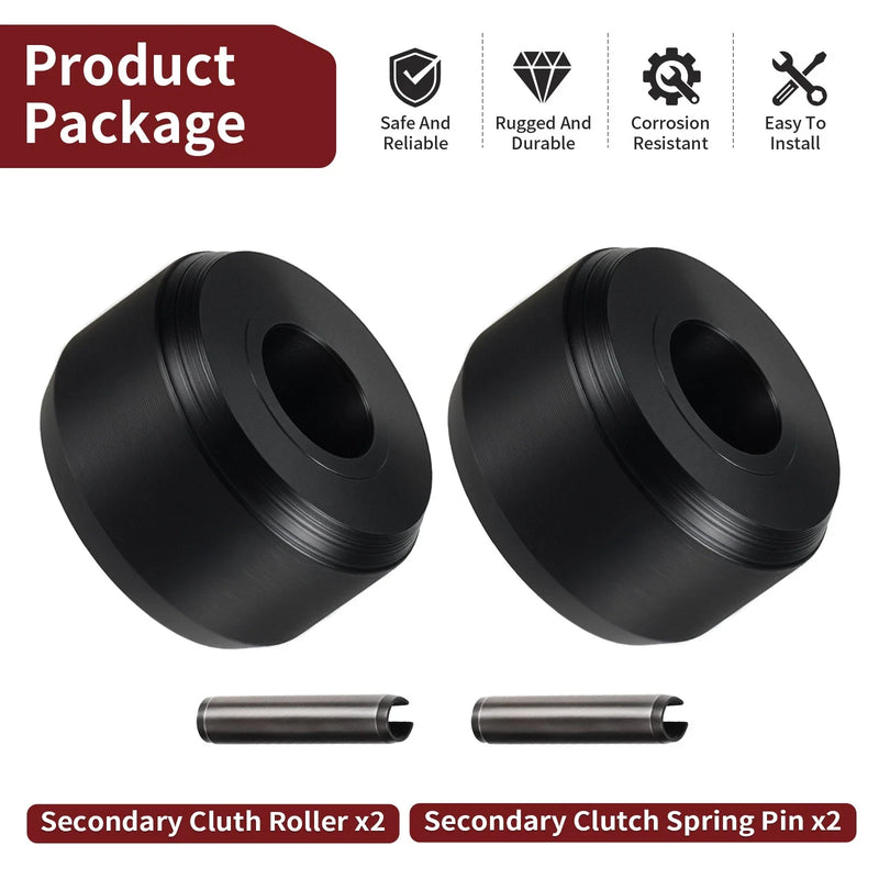 Polaris Ranger RZR 2 x Secondary Clutch Roller w/ Pin (2008–2024)